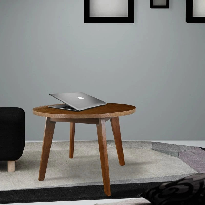 table ronde en bois massif