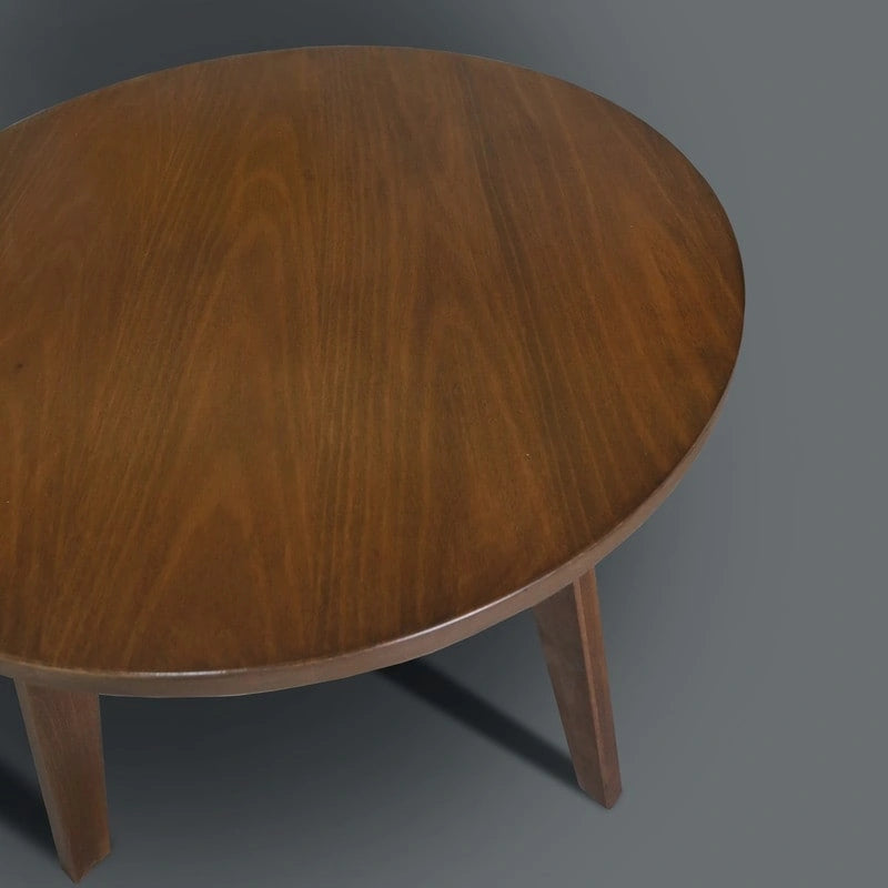 table ronde en bois massif
