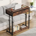Bureau portable avec tiroirs, Support ordinateur portable réglable