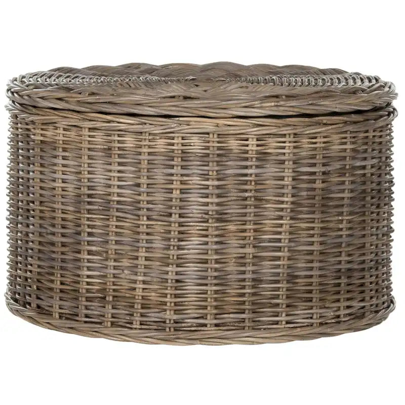 Table basse de rangement en osier - 28,5 x 28,5 x 17 - 29Lx29Px17H
