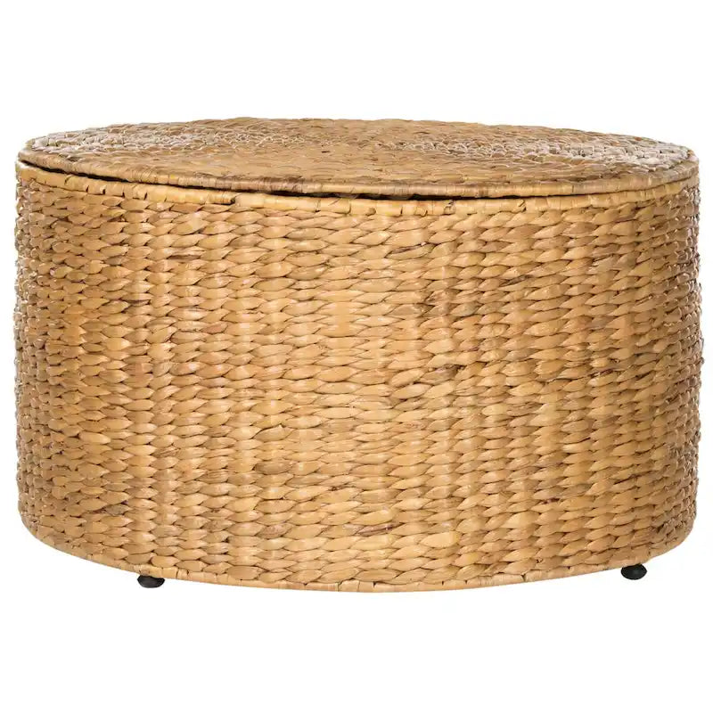 Table basse de rangement en osier - 28,5 x 28,5 x 17 - 29Lx29Px17H