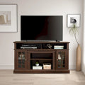 Meuble TV, console de divertissement moderne, jusqu'à 65 pouces, espaces de rangement ouverts et fermés
