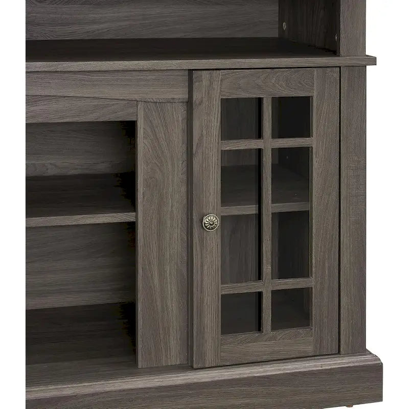 Meuble TV, console de divertissement moderne, jusqu'à 65 pouces, espaces de rangement ouverts et fermés