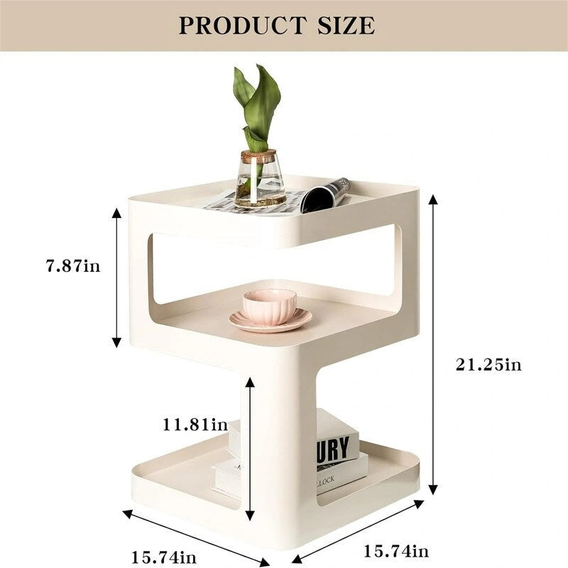 Tables de nuit à 3 niveaux - 15.74P x 15.74L x 21.25H