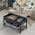 Table basse relevable de 91,4 cm avec bacs de rangement en tissu offerts – 49,5 P x 91,4 L x 47 H cm